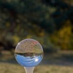 Verdener Dünen durch Glaskugel