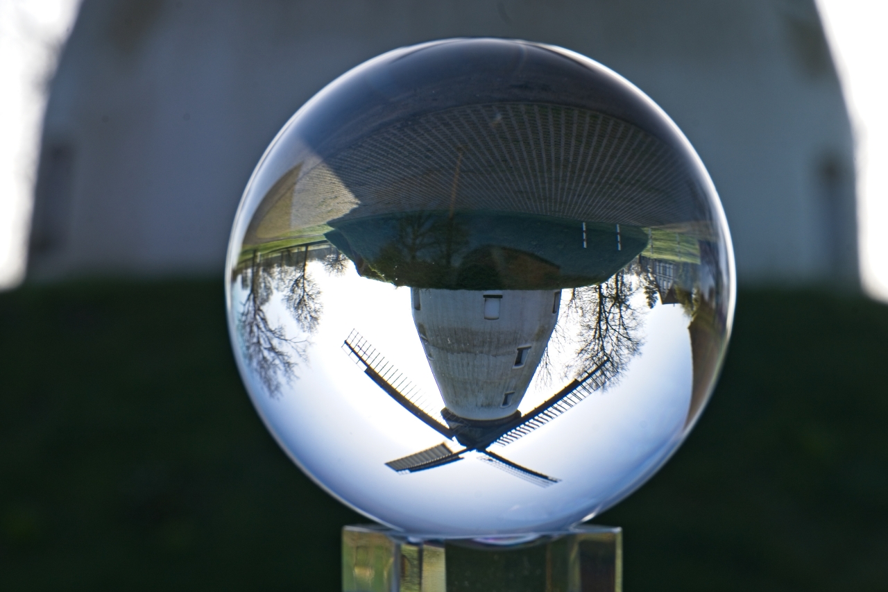 Mühle in der Glaskugel