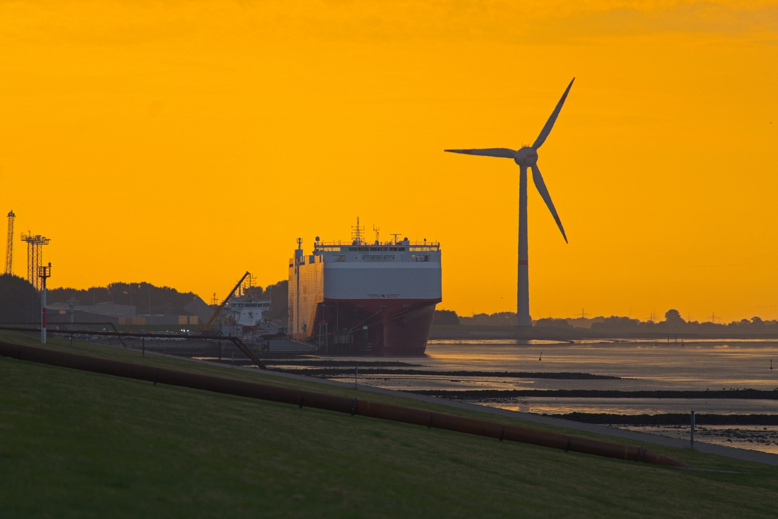 Sonnenafgang an der Ems