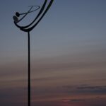 Tanz der Winde in blauer Stunde