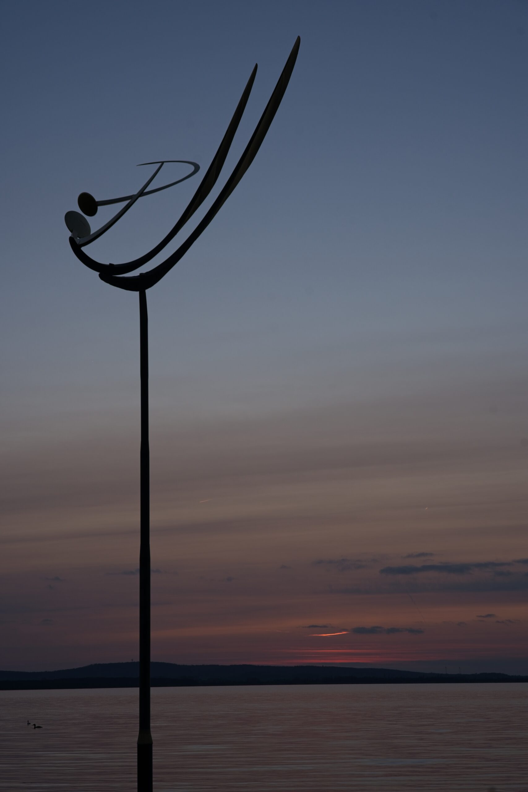 Tanz der Winde in blauer Stunde