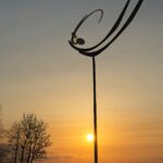 Tanz der Winde in goldener Stunde