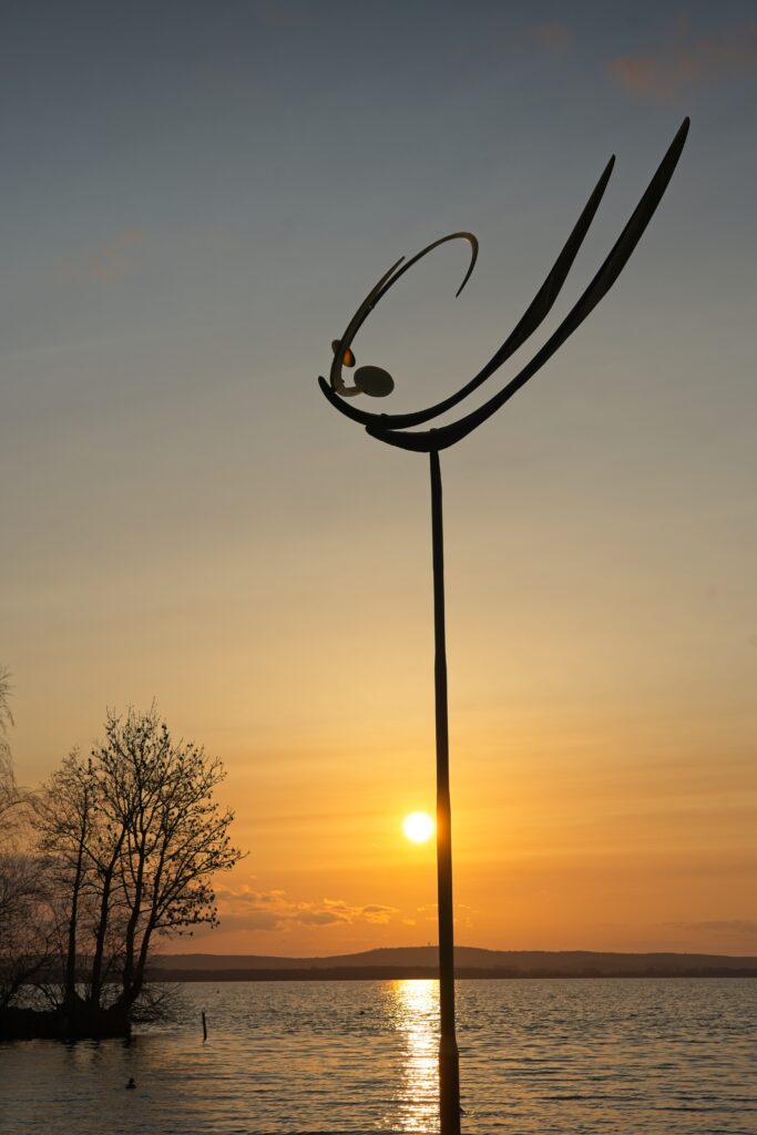 Tanz der Winde in goldener Stunde