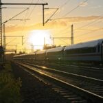 ICE im Sonnenuntergang