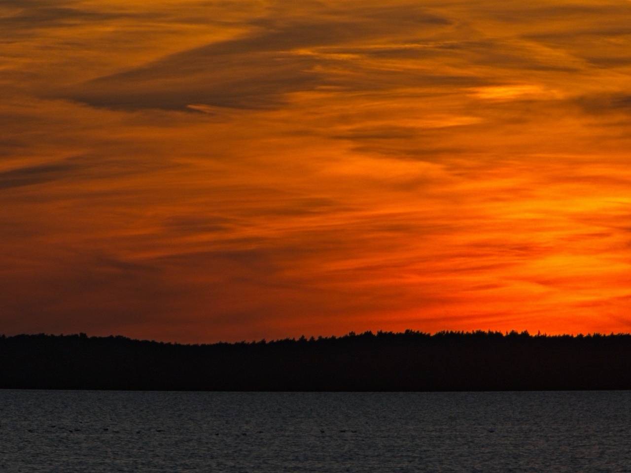Feuriger Himmel