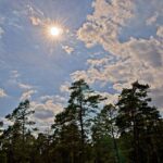 Himmel mit Blendenstern