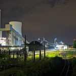 Gemeinschaftskraftwerk Hannover bei Nacht