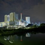 Kraftwerk Stöcken bei Nacht