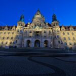 Rathaus Hannover bei Nacht
